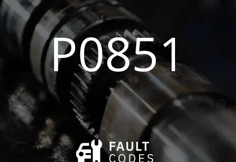 P0851 故障代码的描述。