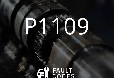 Description of the P1109 fault code.