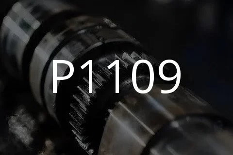 ការពិពណ៌នាអំពីលេខកូដកំហុស P1109 ។