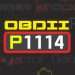 وصف رمز المشكلة P1114.