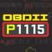 وصف رمز المشكلة P1115.