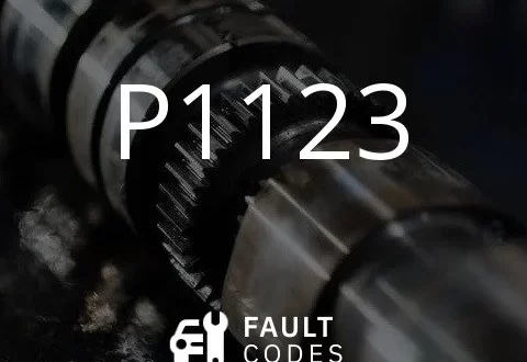 Description of the P1123 fault code.