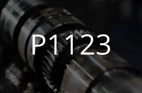 Popis chybového kódu P1123.