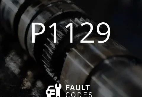 Description of the P1129 fault code.