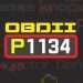 Апісанне кода няспраўнасці P1134.