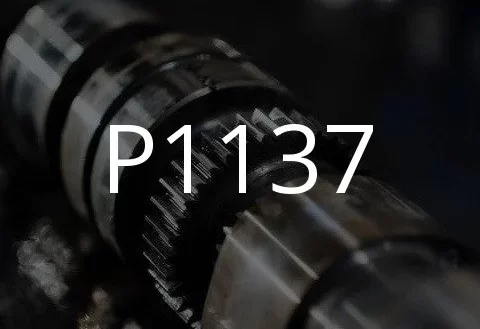 Opis šifre kvara P1137.