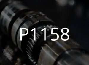 समस्या कोड P1158 का विवरण।