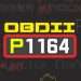 समस्या कोड P1164 का विवरण।