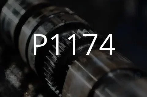 समस्या कोड P1174 का विवरण।