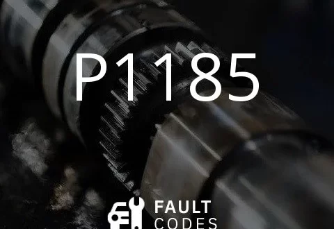 Description of the P1185 fault code.