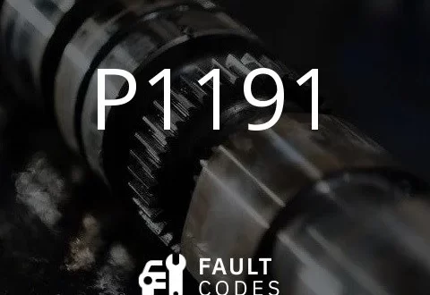 P1191 फॉल्ट कोडचे वर्णन.
