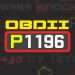 P1196 ақаулық кодының сипаттамасы.