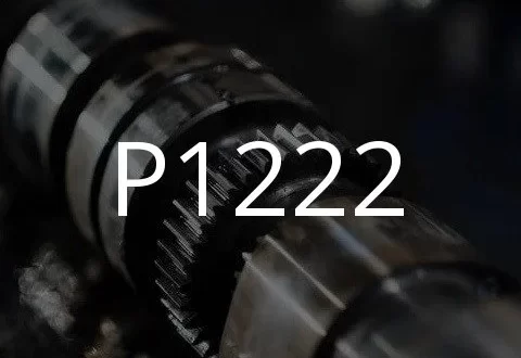 Sorun kodu P1222'in açıklaması.