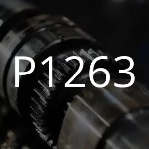 Апісанне кода няспраўнасці P1263