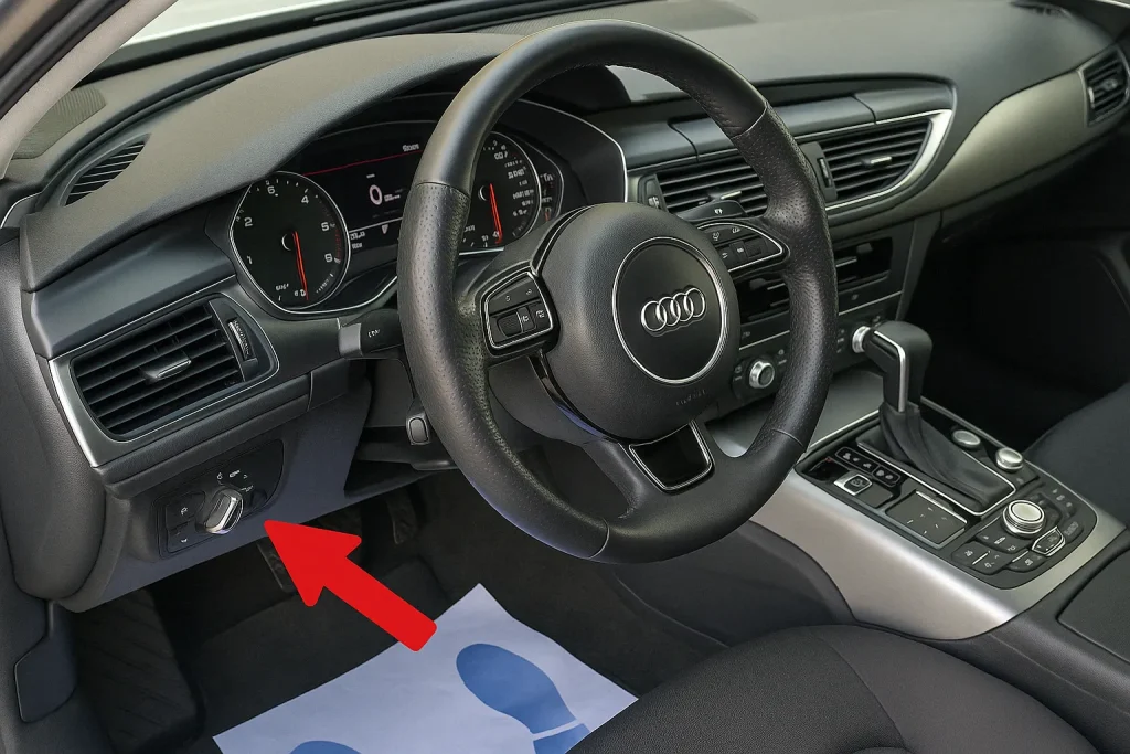 Порт OBD2 в Audi A7 (4G) (2010–2014)