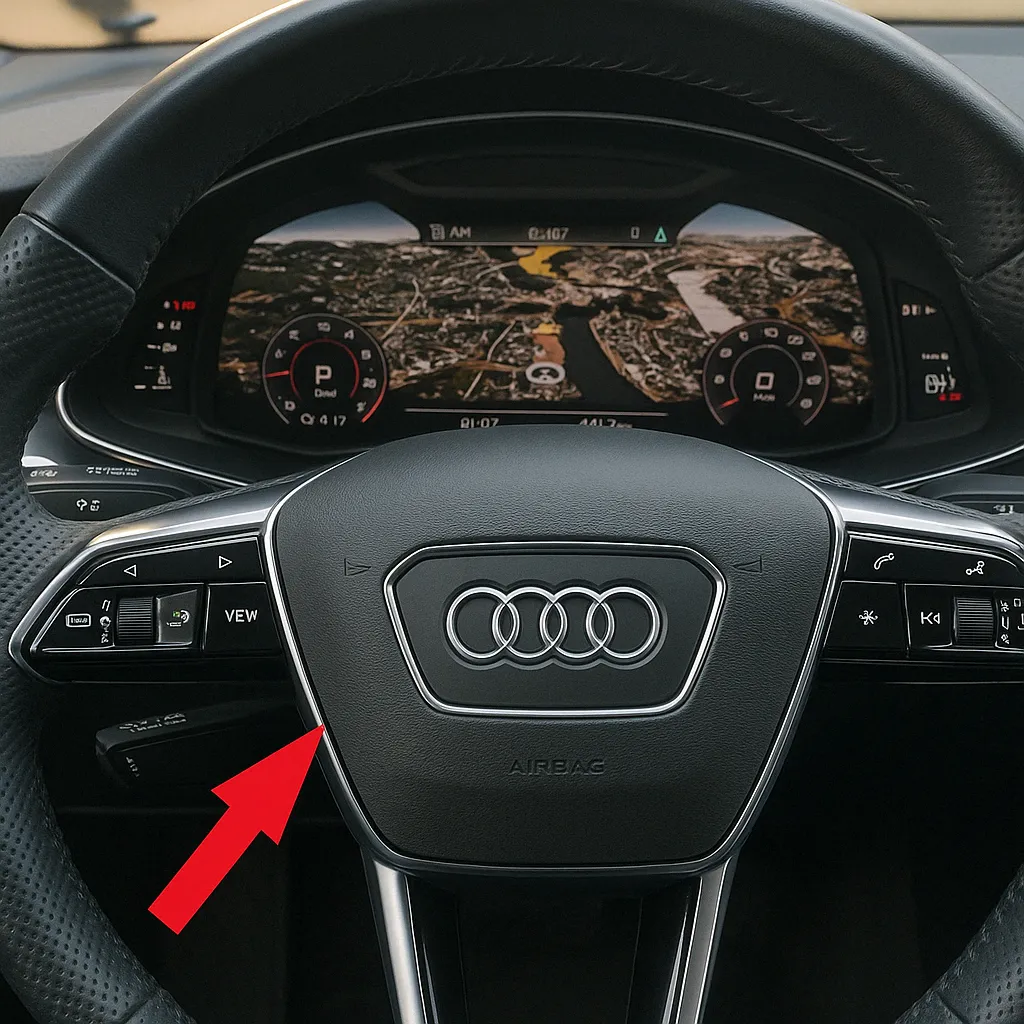 Порт OBD2 в Audi A7 II (4K) (2018–н.в.)