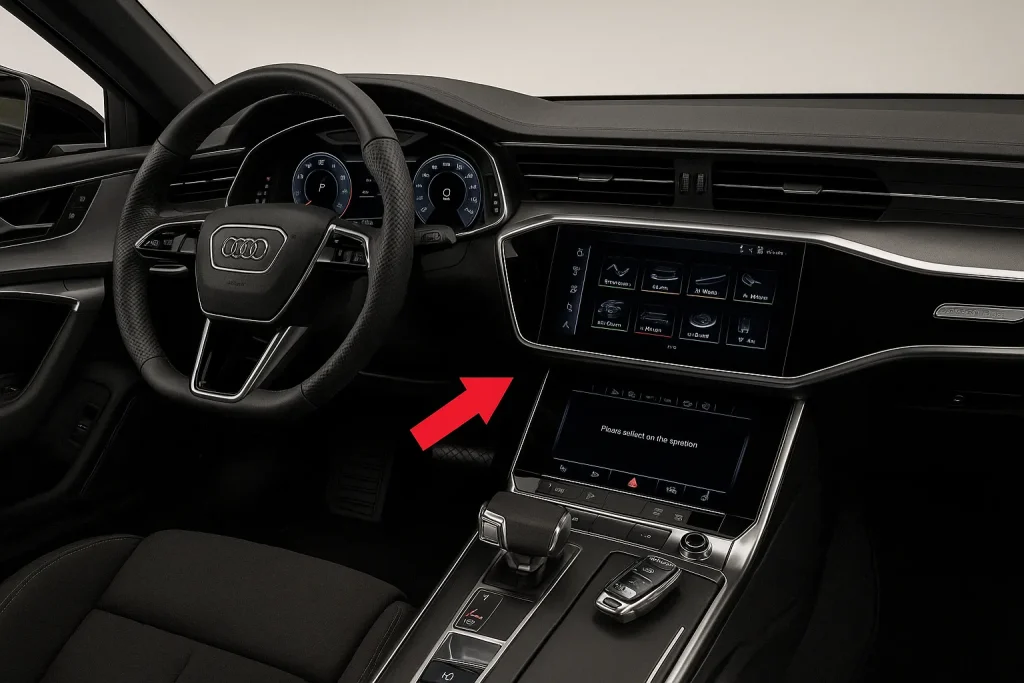 Порт OBD2 в Audi Q8 (2018–н.в.)