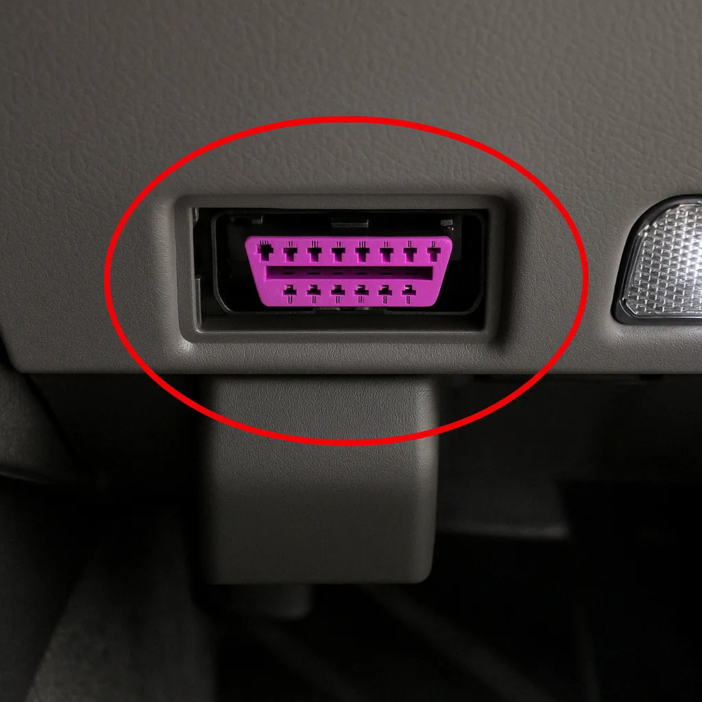 Порт OBD2 в Audi Q5 (8R) (2008–2017)