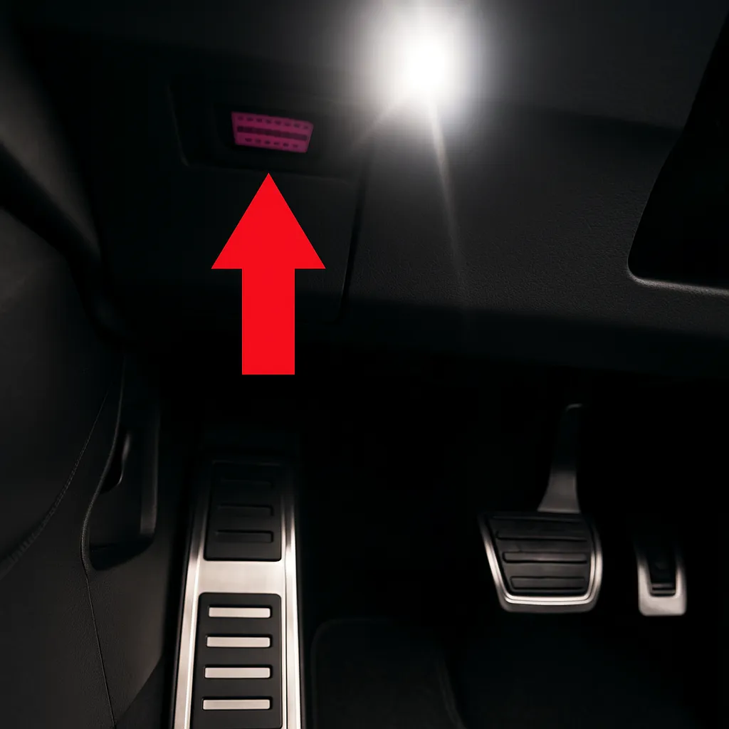 Порт OBD2 в Audi Q3 (F3) (2018–н.в.)