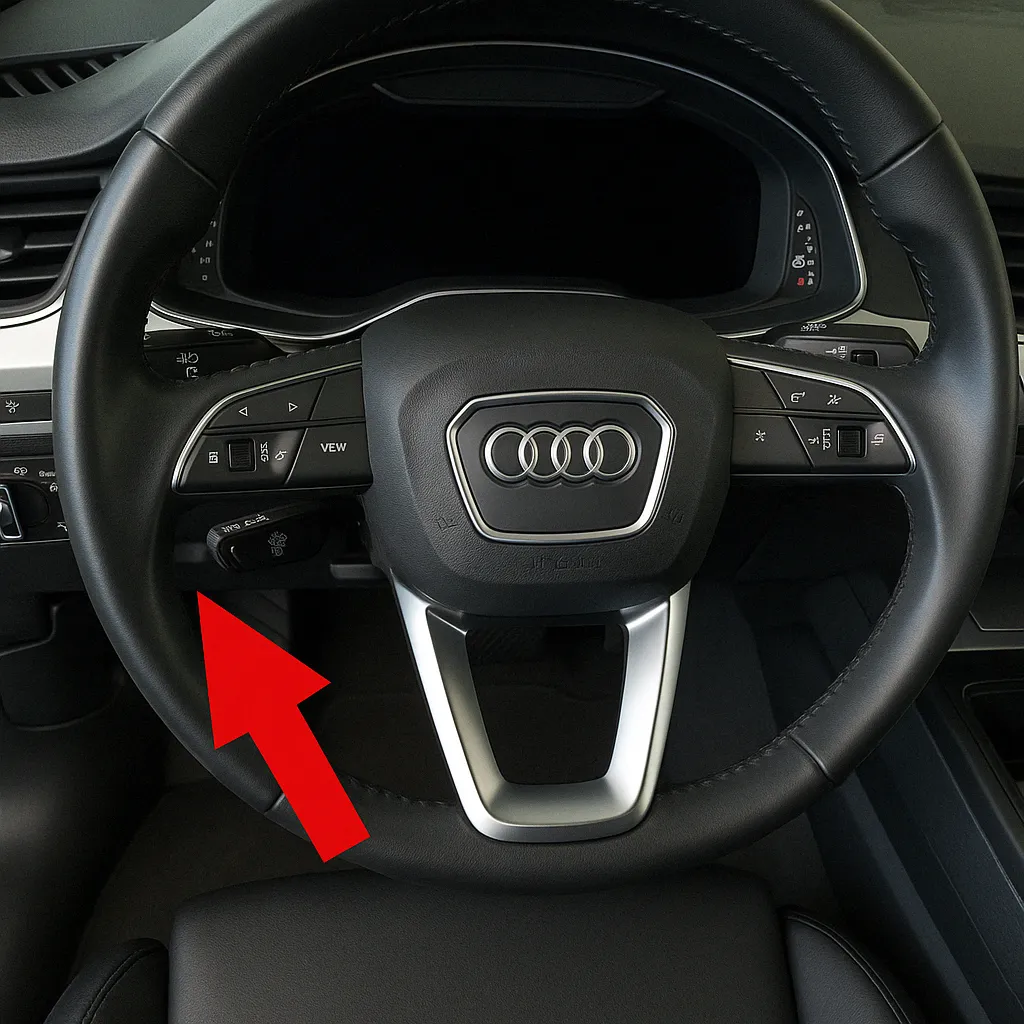 Порт OBD2 в Audi Q7 (4M) (2015–н.в.)