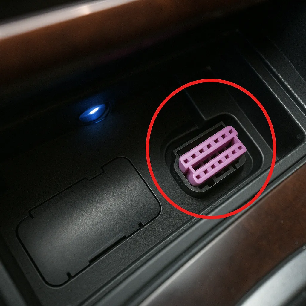 Порт OBD2 в Audi A8 (D2) (1994–2002)
