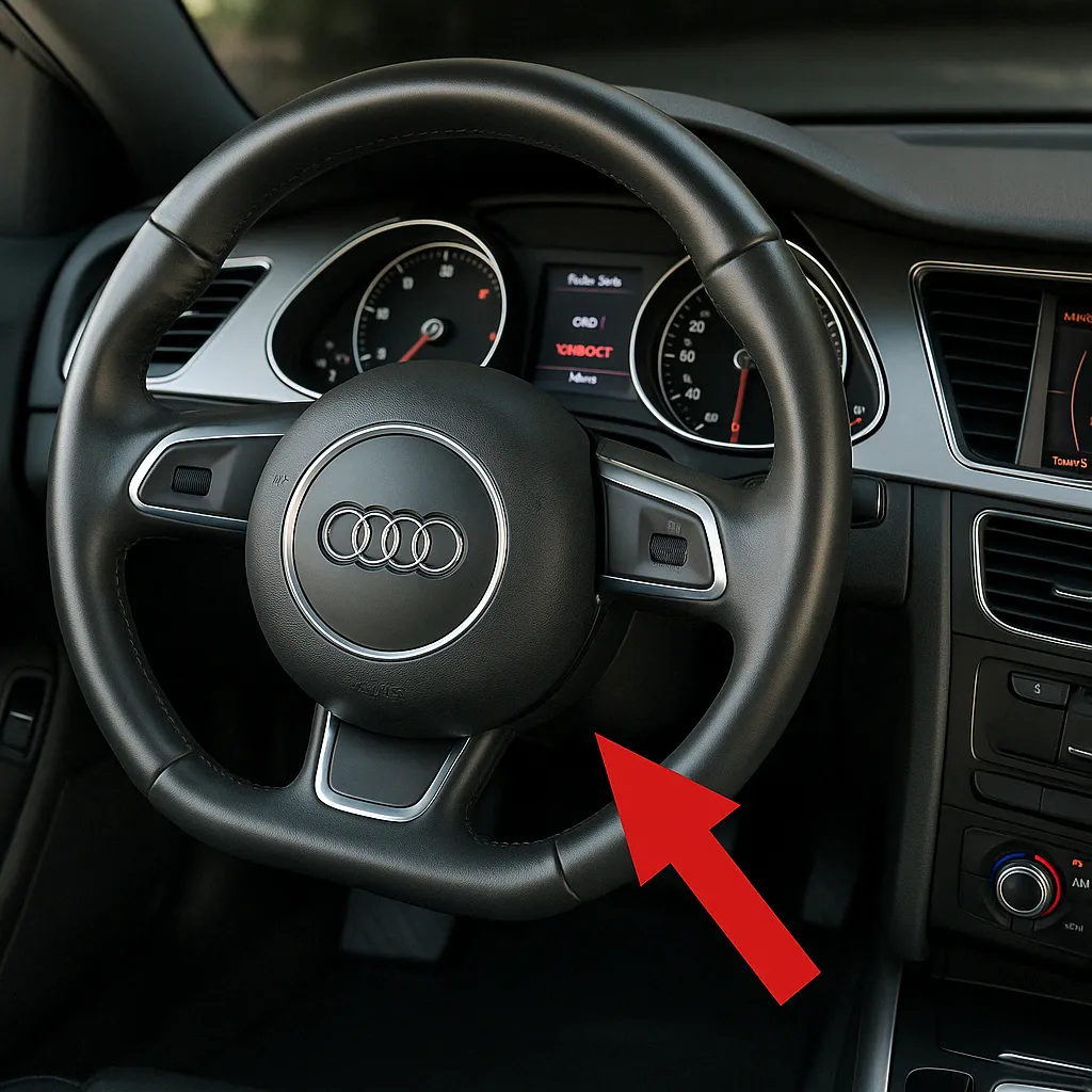 Порт OBD2 в Audi S5 (8T) (2007–2016)