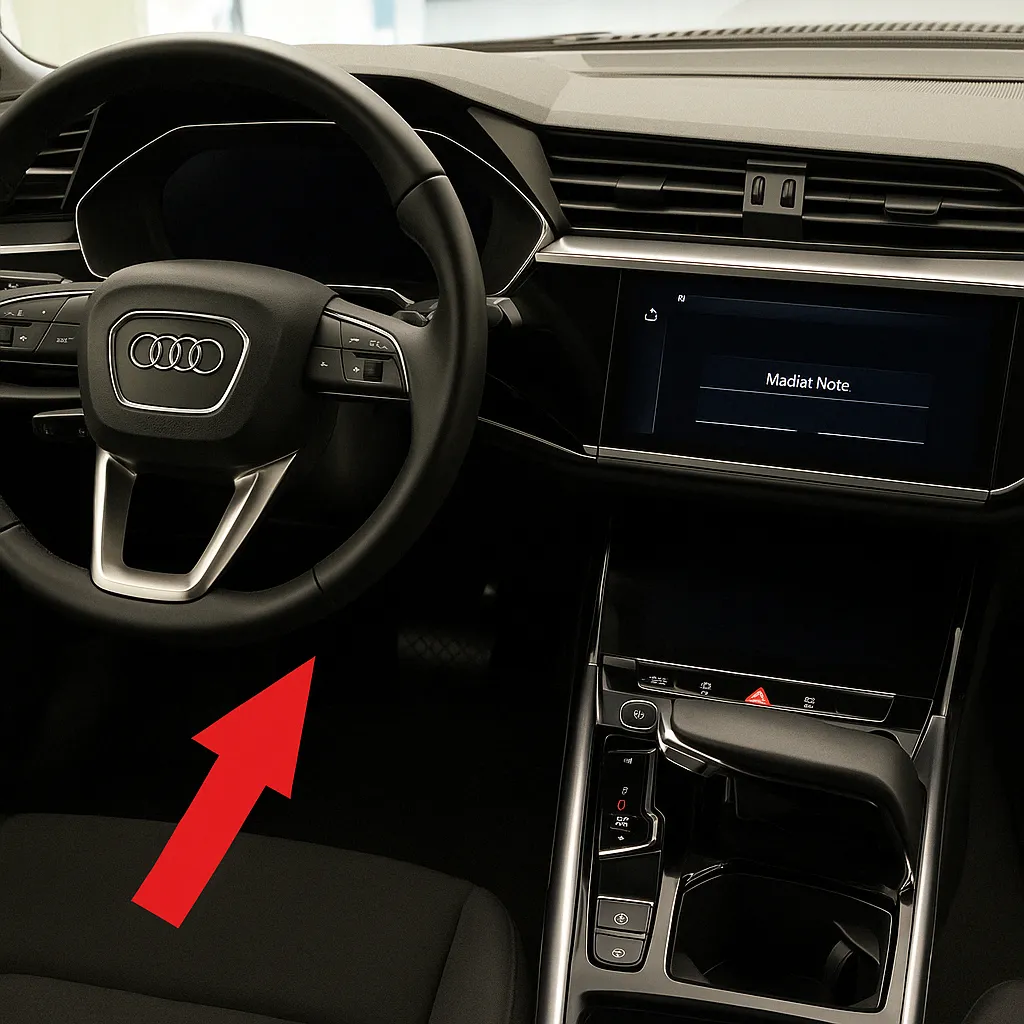 разъем OBD2 в Audi e-tron Sportback (2020–н.в.)
