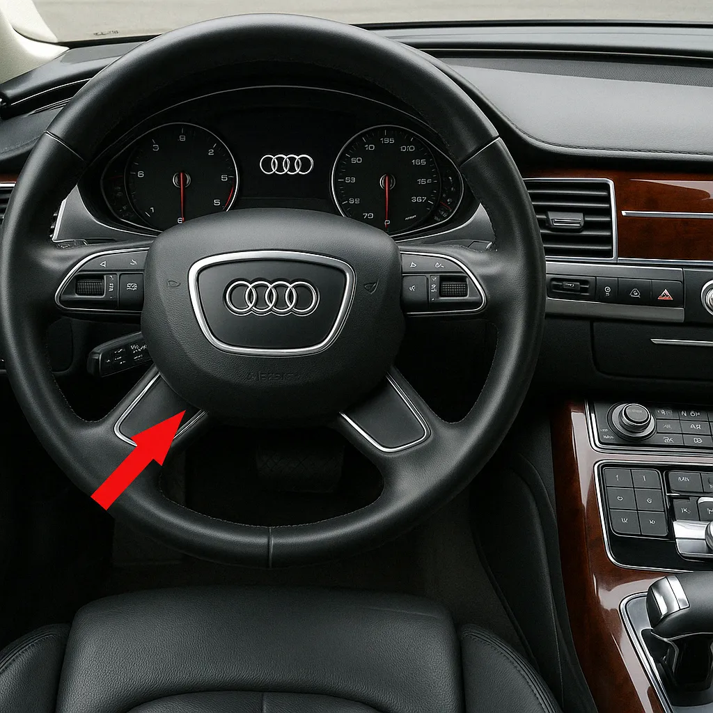 Порт OBD2 в Audi A8 (D4) (2011–2017)
