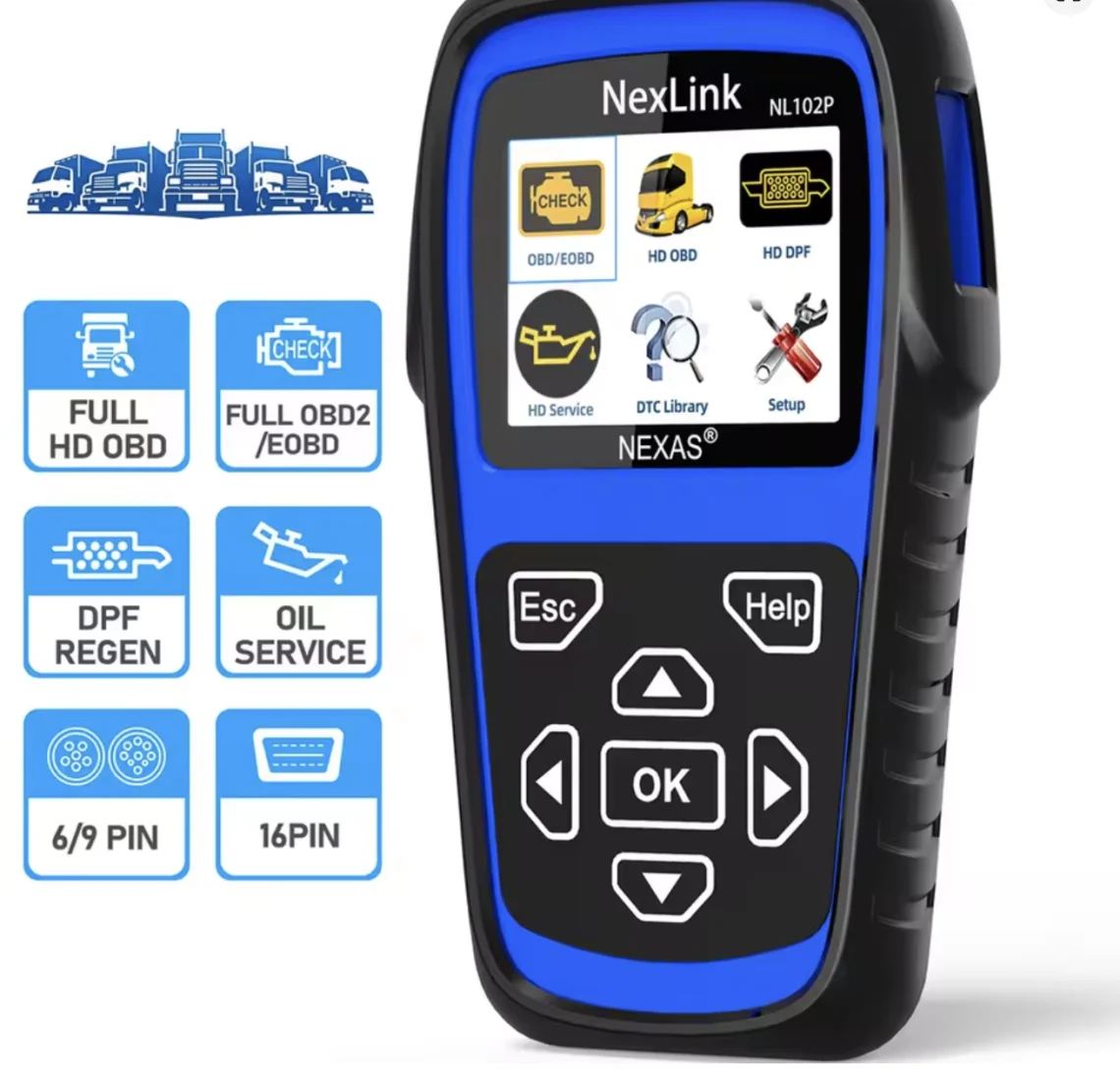 NEXAS-NL102P OBD-сканер: обзор, тест и сравнение