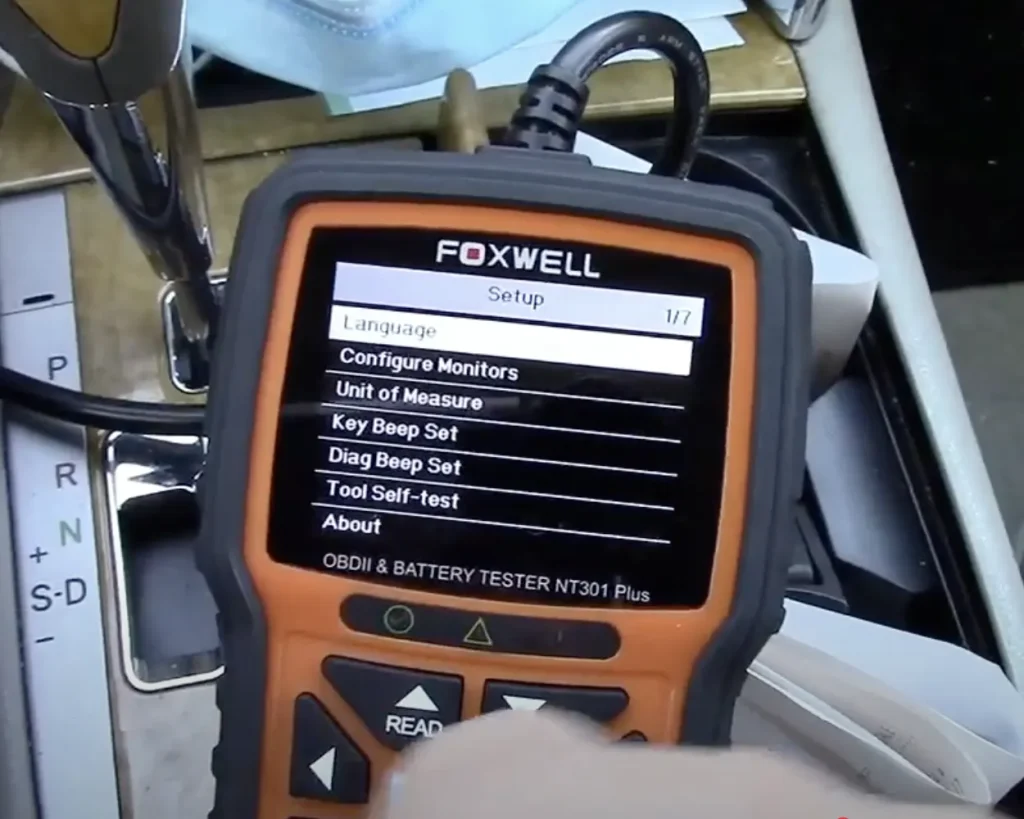 Скриншот диагностики Foxwell NT301