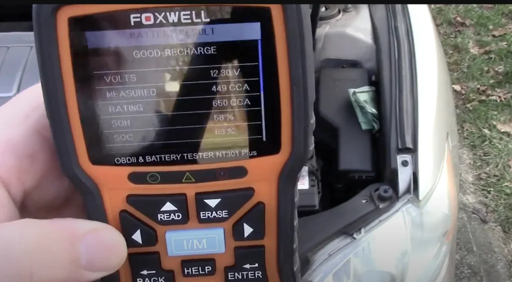 Результат теста Foxwell NT301