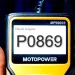 OBD8-сканер с кодом ошибки P0869 на экране – диагностика и расшифровка неисправности