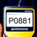 OBD8-сканер с кодом ошибки P0881 на экране – диагностика и расшифровка неисправности